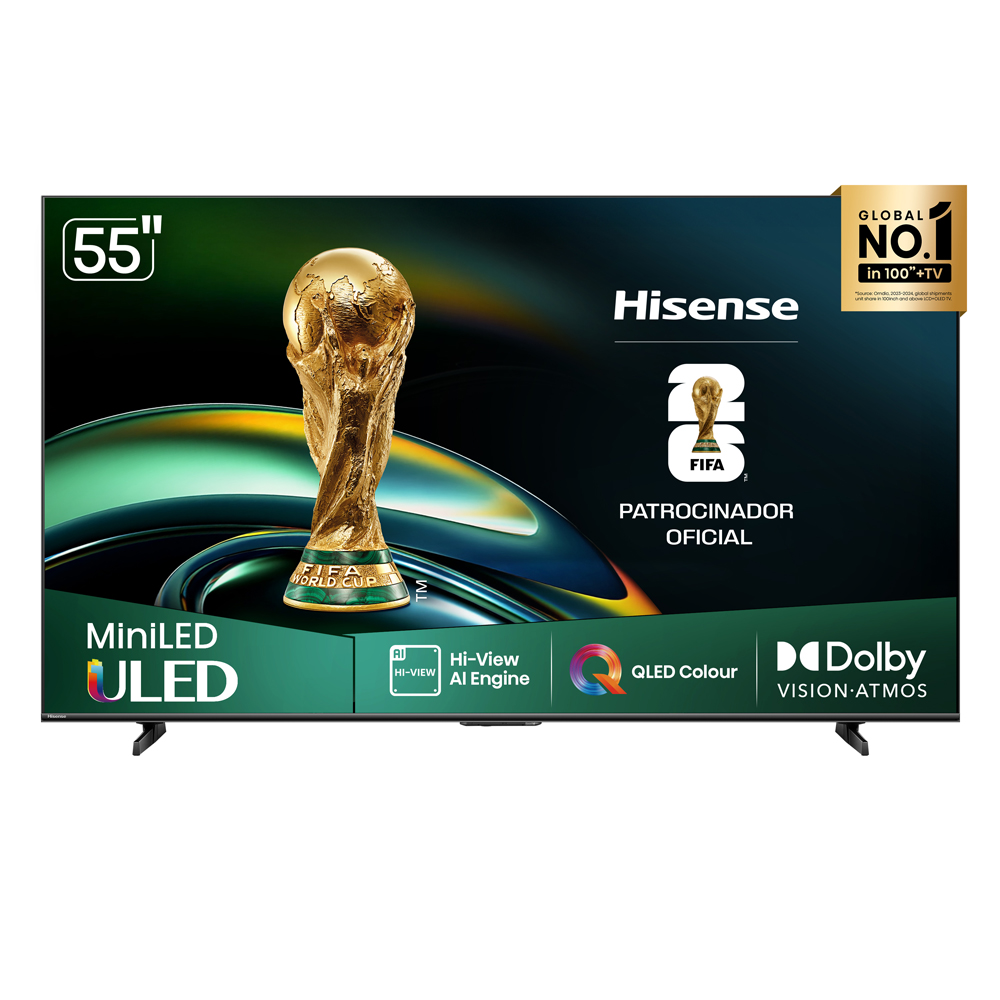 TV Hisense Hi-QLED MiniLED 55" 4K 55U6QV VIDAA (2026)