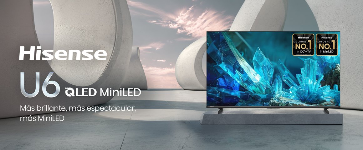 TV Hisense Hi-QLED MiniLED 65" 4K 65U6ESG Google TV 2026