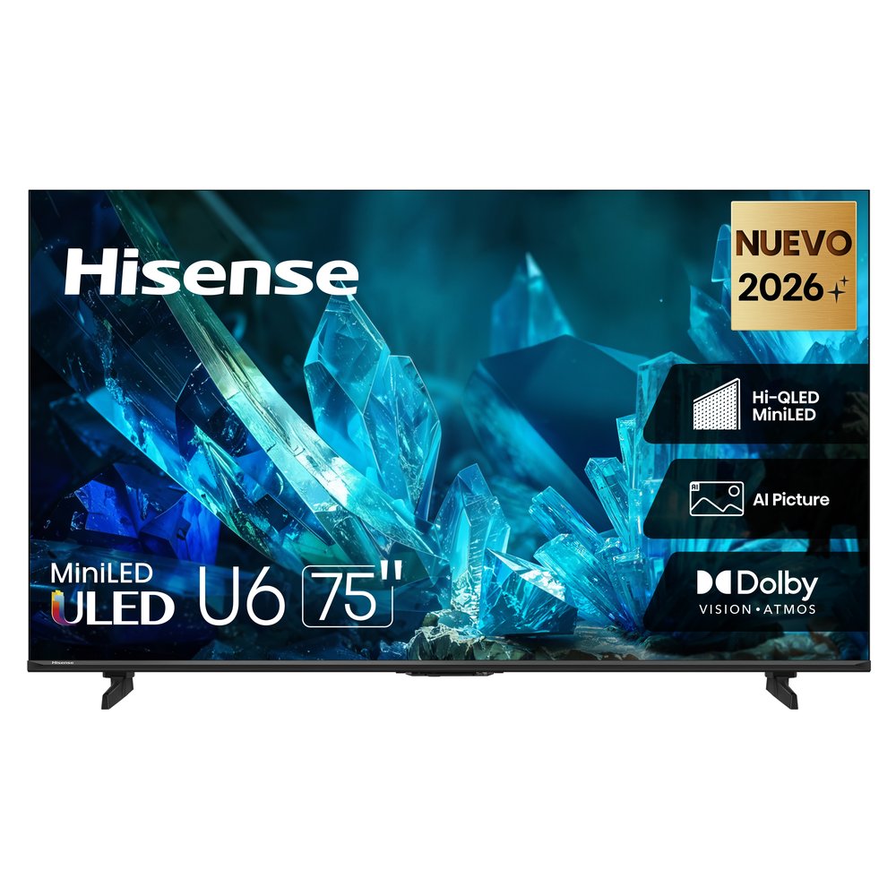 TV Hisense Hi-QLED MiniLED 75" 4K 75U6ESG Google TV 2026