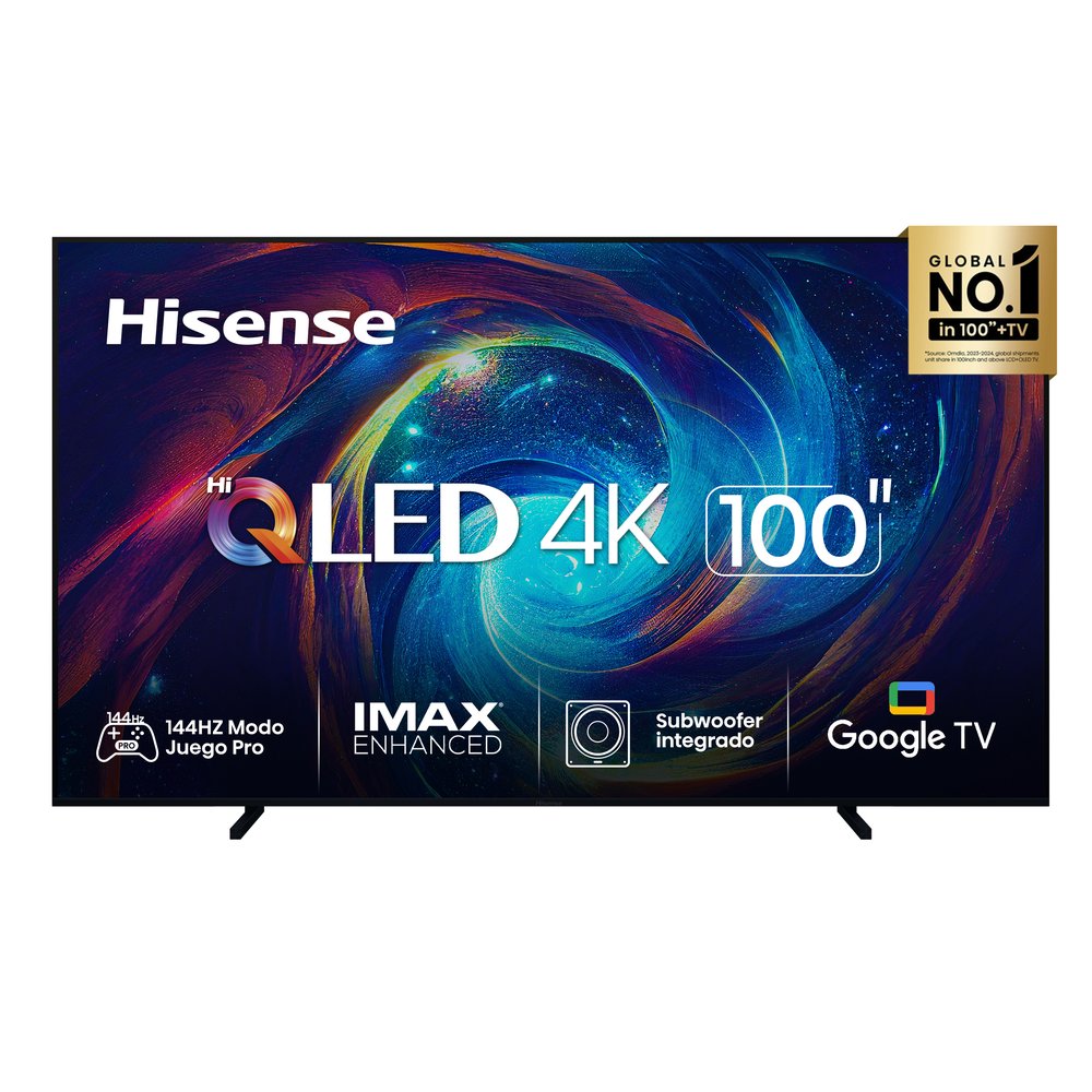 Televisor Hisense Hi-QLED DTS Virtual:X 100" UHD 4K Google TV 100U7N (2024)
