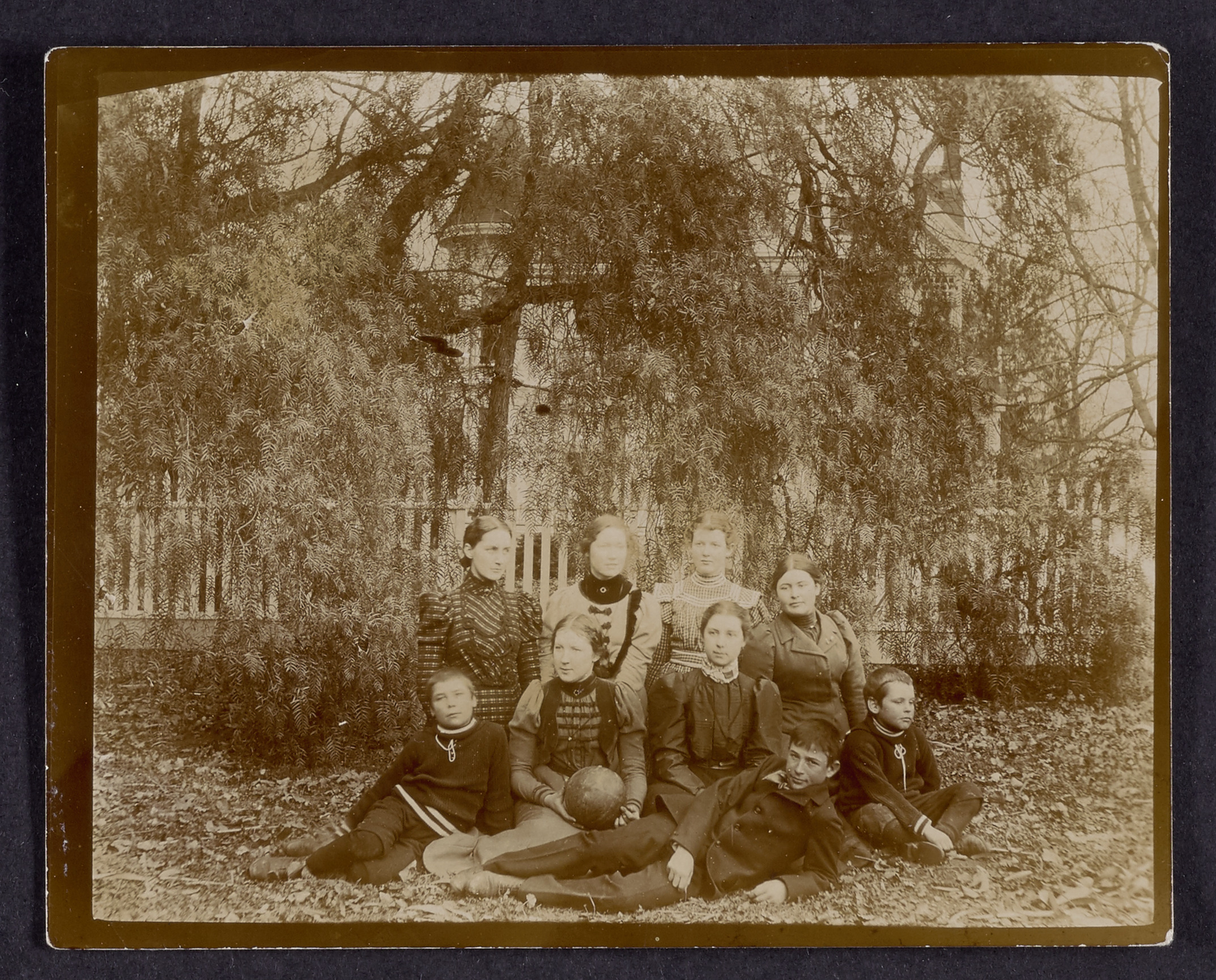 Group photograph of children taken during a Hawley family gathering at Ardenwood, 1899 (Internet Archive)