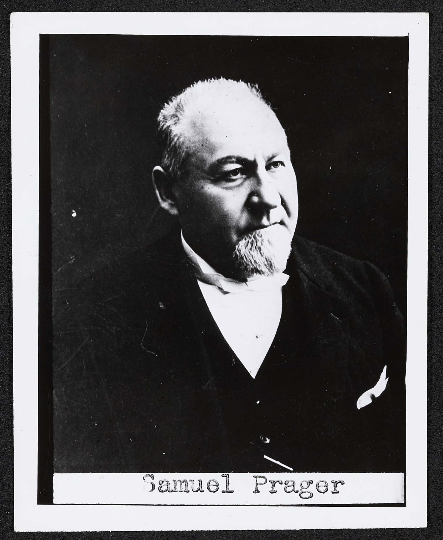 Portrait, Samuel Prager, circa 1890 - 1900, 1895 (Internet Archive)