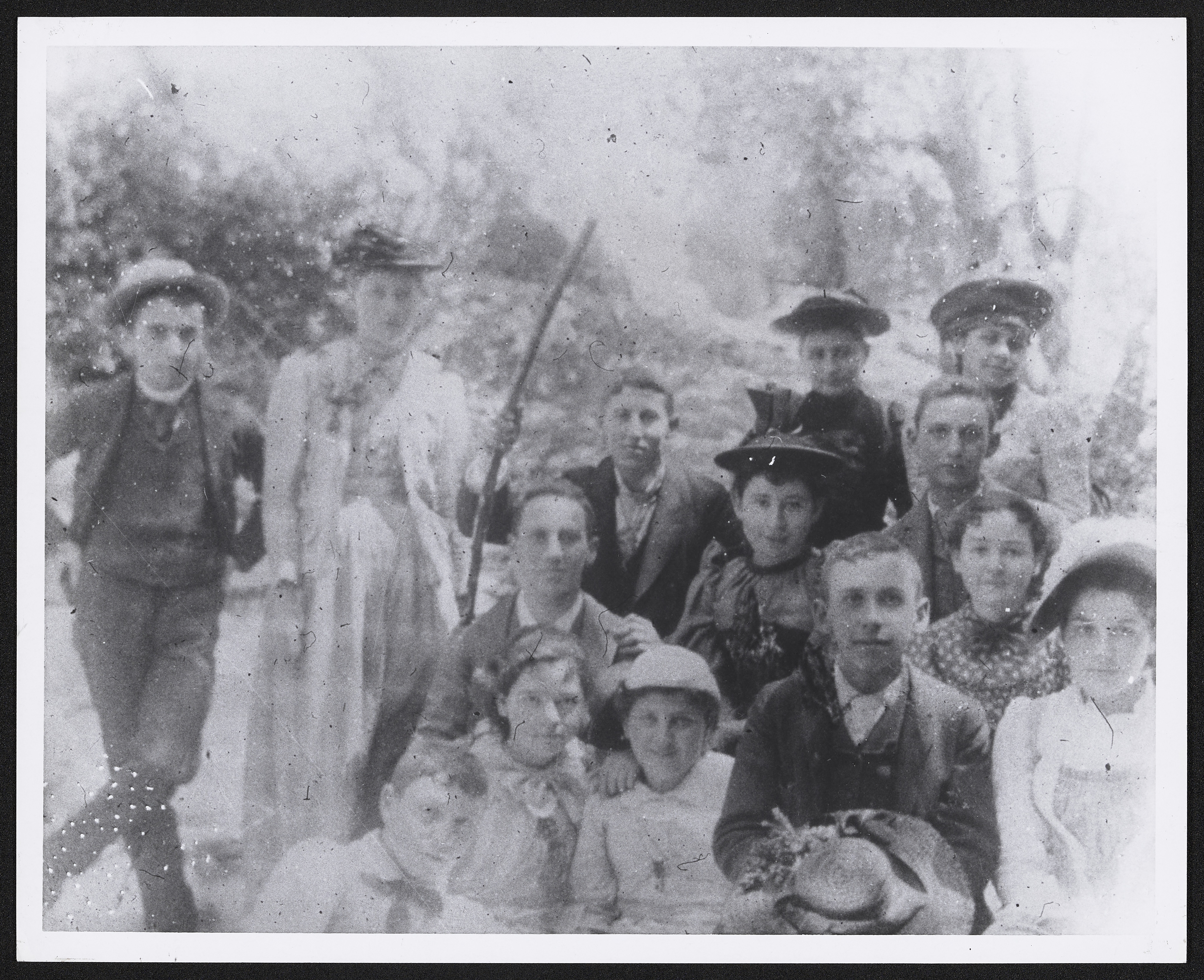 Group of young adults outdoors, circa 1900, 1900 (Internet Archive)