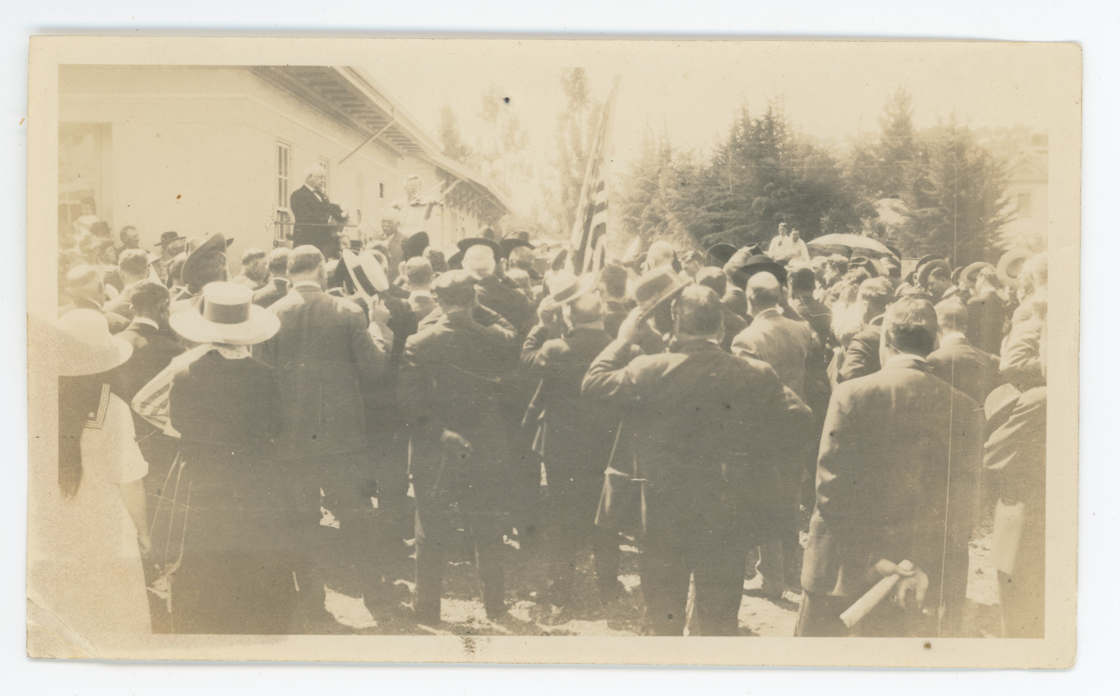 Dedication of third Novato Railroad depot in 1917, 1917 (Internet Archive)