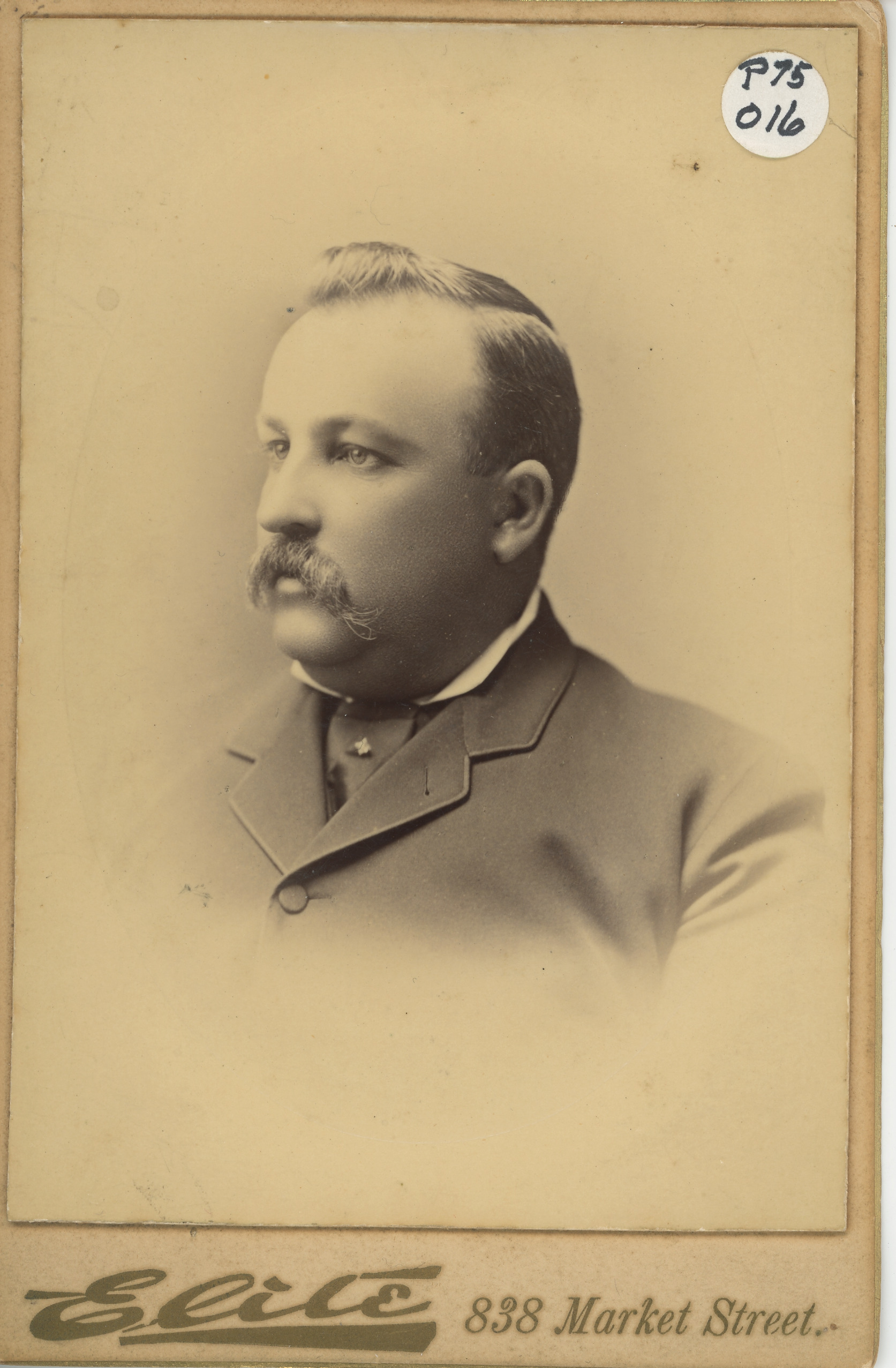 People: Daniel Leonard Hayden portrait looking to the side, 1880~, 1880 (Internet Archive)