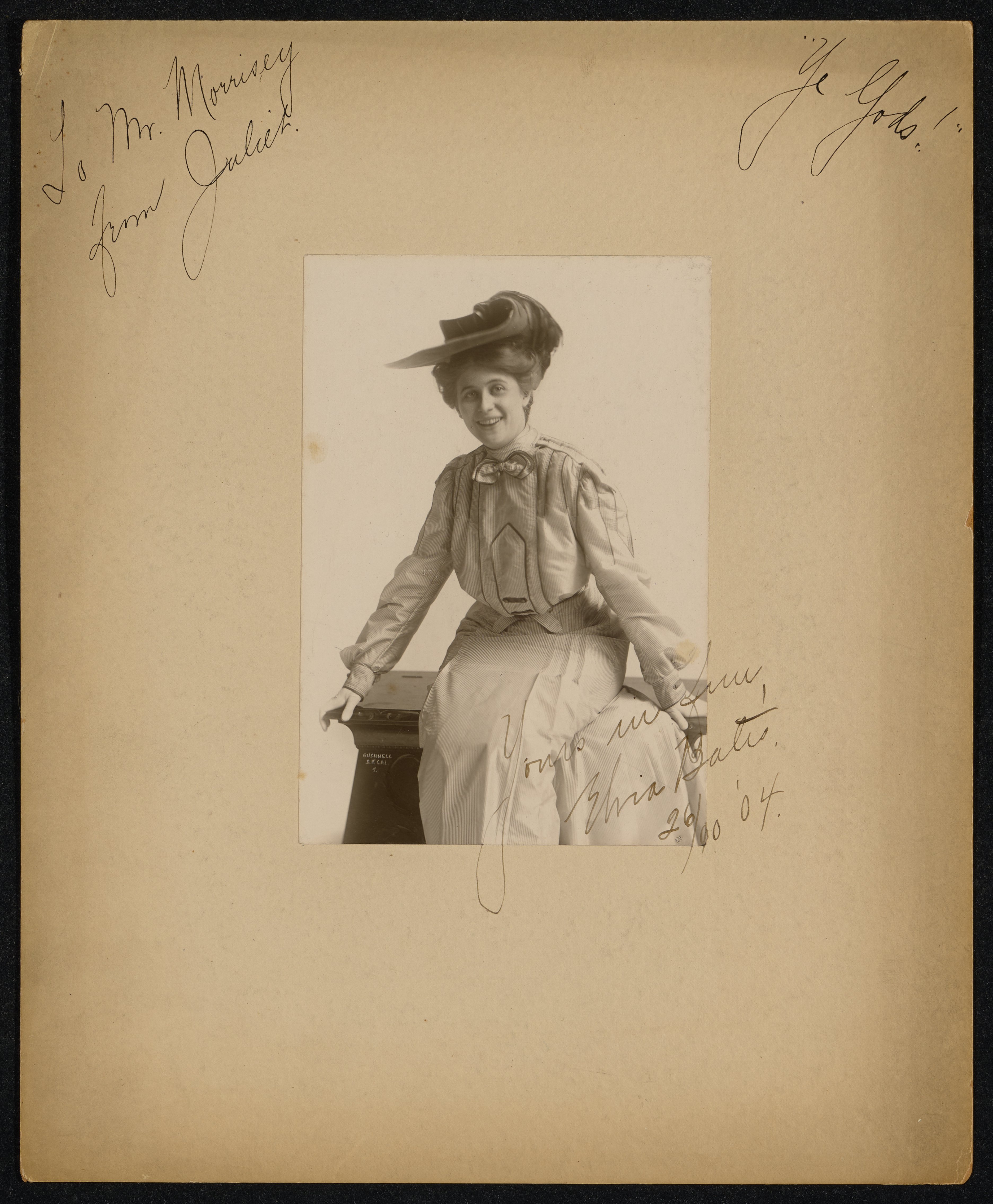 Portrait of Elvia Bates, 1904 (Internet Archive)