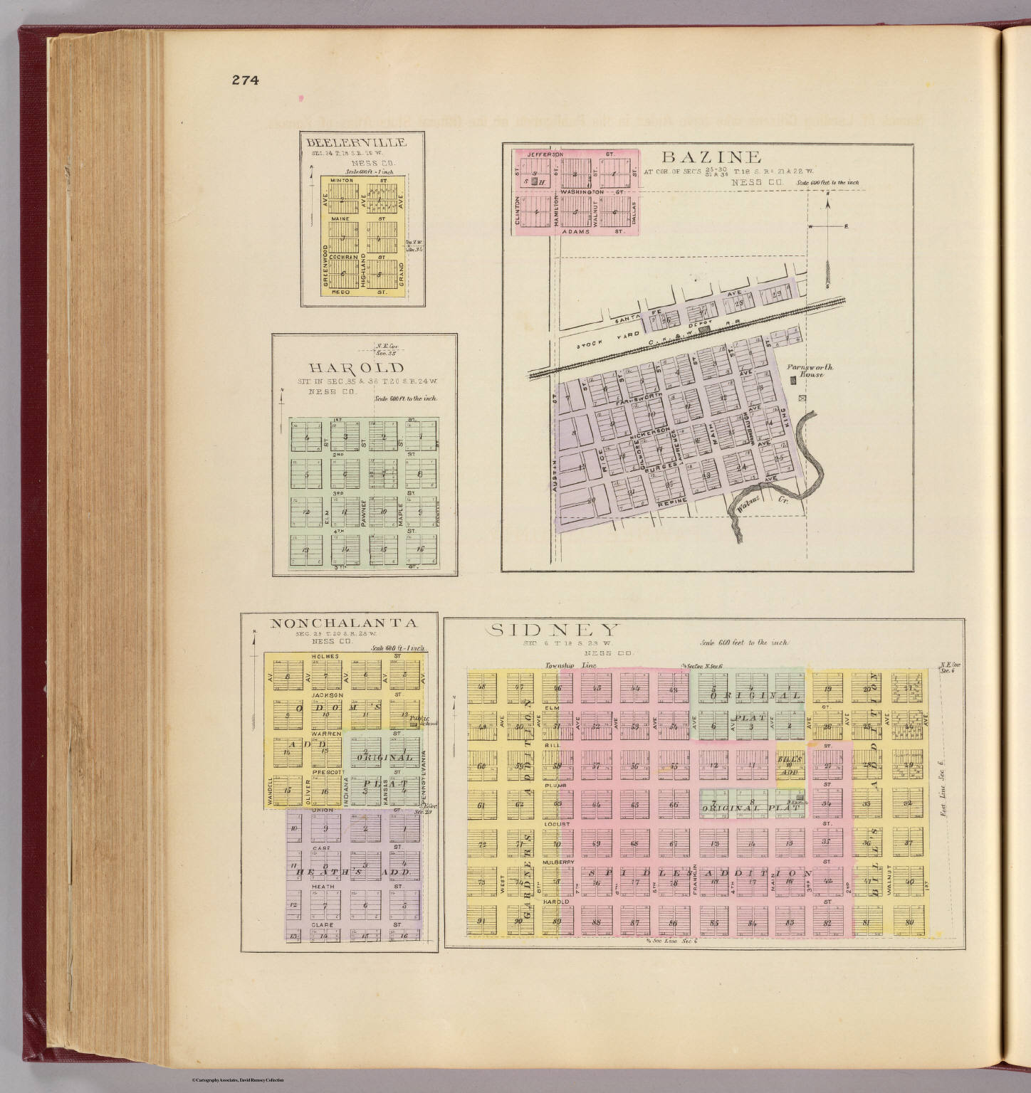 Bazine ... (with) Sidney ... (with) Nonchalanta ... (with) Harold ... (with) Beelerville ... (all) Ness Co. (L.H. Everts & Co., publishers, Phila., Pa., 1887) (Civil War), 1887 (Internet Archive)