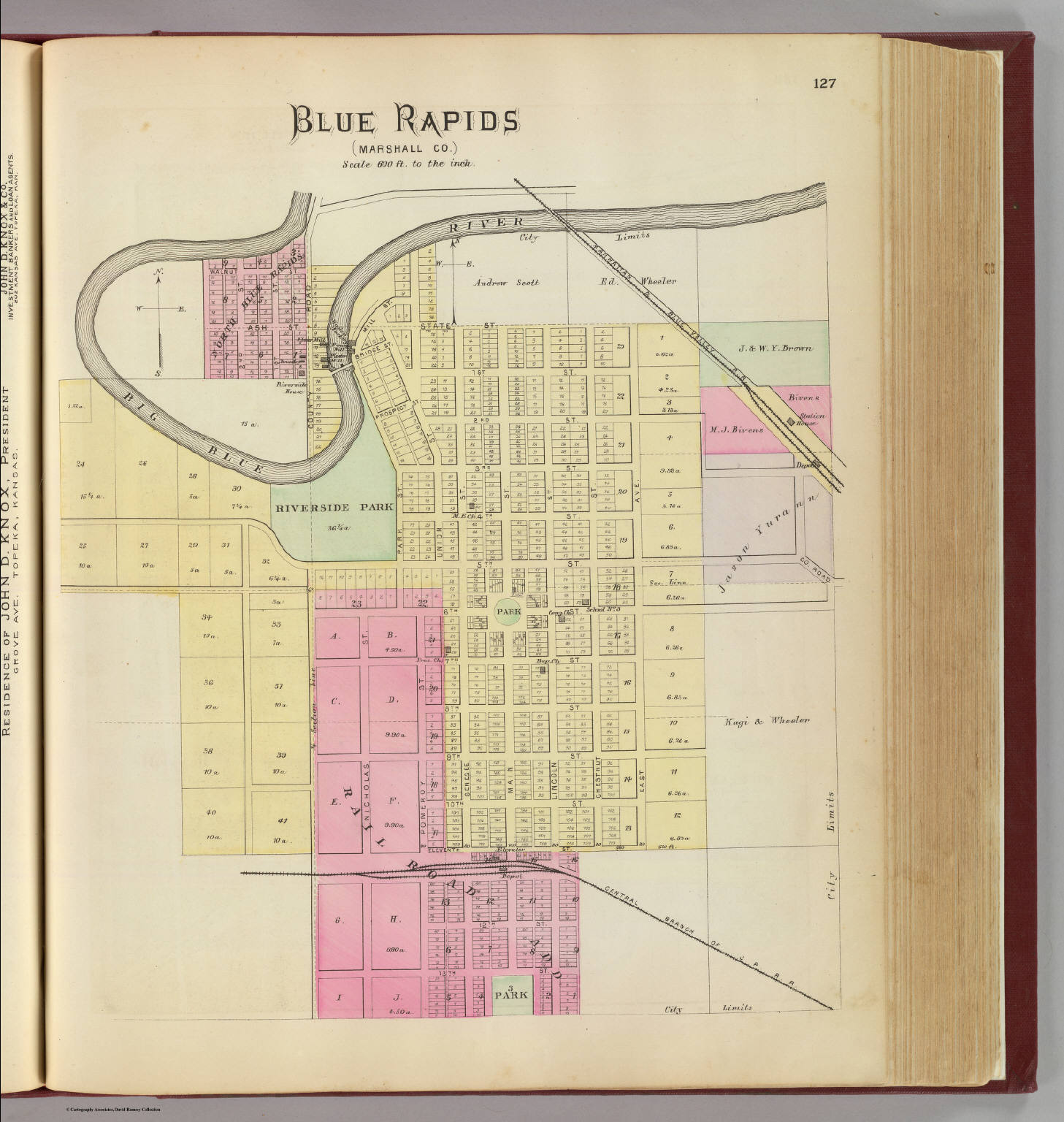 Blue Rapids, Marshall Co. L.H. Everts & Co., publishers, Phila., Pa., (1887) (Civil War), 1887 (Internet Archive)