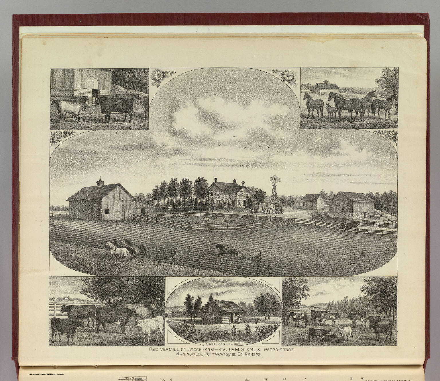 Red Vermillion Stock Farm-R.F.J. & M.S. Knox proprietors. Havensville, Pottawatomie Co., Kansas. (L.H. Everts & Co., publishers, Philadelphia, Pa., 1887) (Civil War), 1887 (Internet Archive)