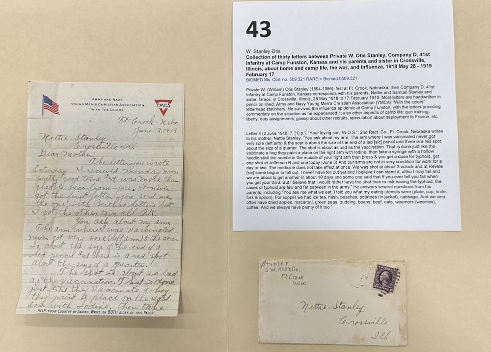 Letter From Soldier About Vaccination 1918Soldier Describes getting multiple vaccination shots at U.S. Army training camp, June 1918, 1918 (Internet Archive)