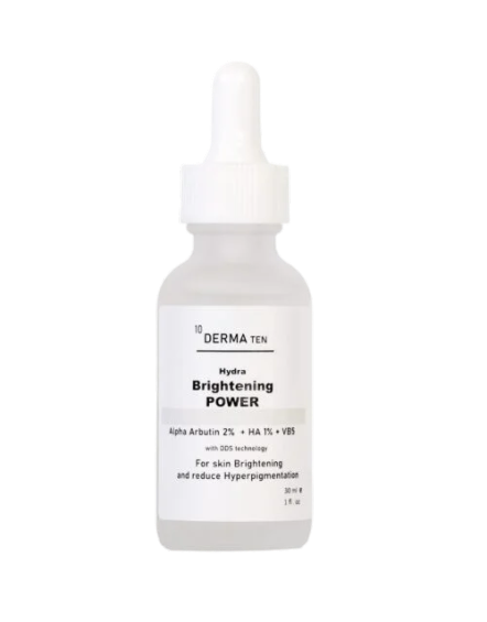 DERMA TEN ديرما تن سيروم ألفا أربوتين 2% + حمض الهيالورونيك 1% لـ الوجه 30 مل