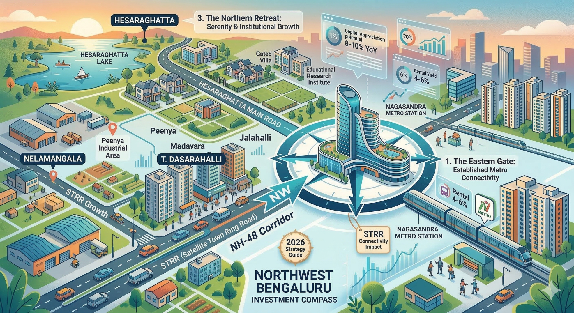 Unlocking Northwest Bengaluru: A Real Estate Guide from T. Dasarahalli to Nelamangala & Hesaraghatta