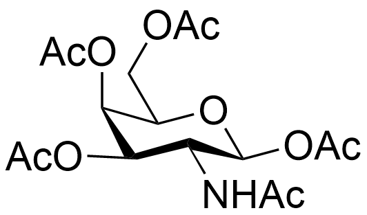 Structure of 2-Acetamido-1,3,4,6-tetra-O-acetyl-2-deoxy-beta-D-galactopyranose