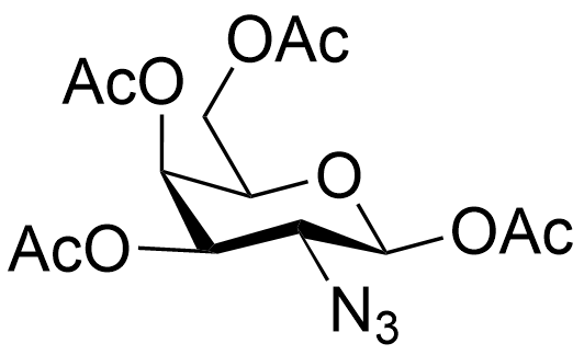 Structure of 1,3,4,6-tetra-O-acetyl-2-azido-2-deoxy-beta-D-galactopyranose