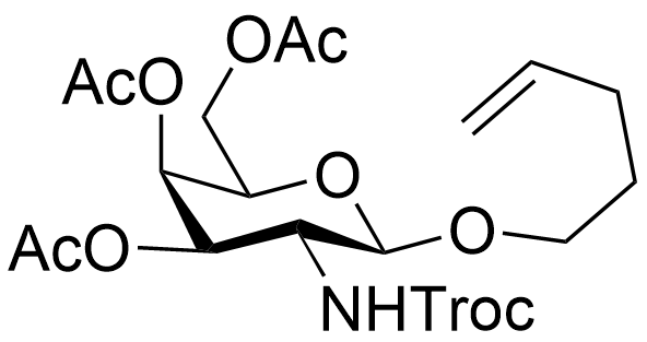 Structure of 4-Penten-1-yl-3,4,6-tri-O-acetyl-2-deoxy-2-(2,2,2-trichloroethoxycarbonylamino)-beta-D-galactopyranoside