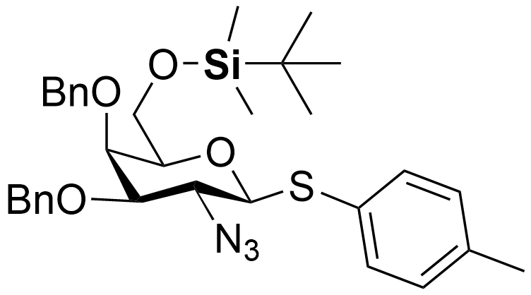 Structure of p-Tolyl 3,4-di-O-benzyl-6-O-tert-butyldimethylsilyl-2-azido-2-deoxy-1-thio-beta-D-galactopyranoside