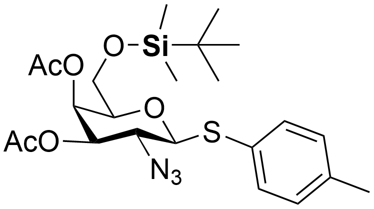 Structure of p-tolyl 3,4-di-O-acetyl-2-azido-2-deoxy-1-thio-beta-D-galactopyranoside