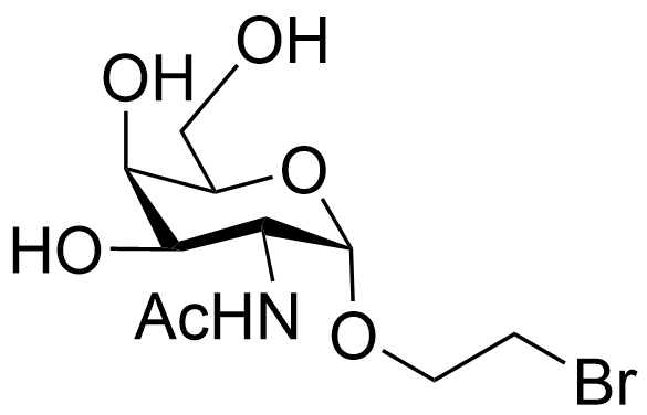 Structure of 2-Bromoethyl 2-acetamido-2-deoxy-alpha-D-galactopyranoside