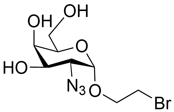2-Bromoethyl 2-azido-2-deoxy-alpha-D-galactopyranoside structure