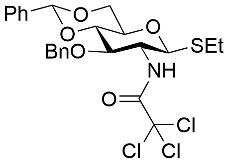 Structure of Ethyl 3-O-benzyl-4,6-O-benzylidene-2-deoxy-1-thio-2-trichloroacetamido-beta-D-glucopyranoside