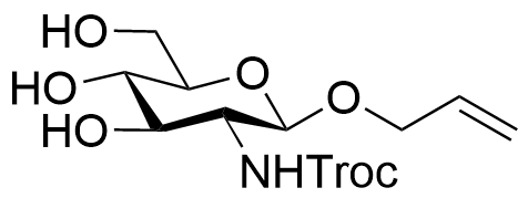 Structure of 2-deoxy-2-(2,2,2-trichloroethoxycarbonylamino)-beta-D-glucopyranoside