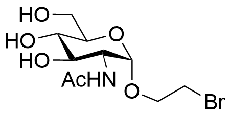 Structure of 2-bromoethyl 2-acetamido-2-deoxy-alpha-D-glucopyranoside