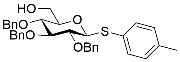Structure of 4-Methylphenyl 2,3,4-tri-O-benzyl-beta-D-thioglucopyranoside