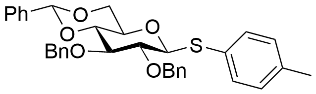 Structure of p-Tolyl 2,3-di-O-benzyl-4,6-O-benzylidene-1-thio-beta-D-glucopyranoside