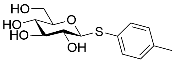Structure of p-Tolyl 1-thio-beta-D-glucopyranoside