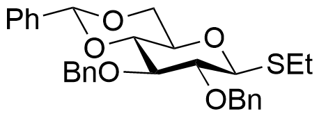 Structure of Ethyl 2,3-di-O-benzyl-4,6-O-benzylidene-1-thio-beta-D-glucopyranoside