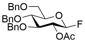 Structure of 2-O-acetyl-3,4,6-tri-O-benzyl-beta-D-glucopyranosyl fluoride
