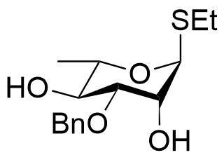 Structure of Ethyl 1-thio-3-O-ebnzyl-alpha-L-rhamnopyranoside