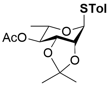 Structure of 4-Methylphenyl 4-O-acetyl-2,3-O-isopropylidene-1-thio-?-L-rhamnopyranoside