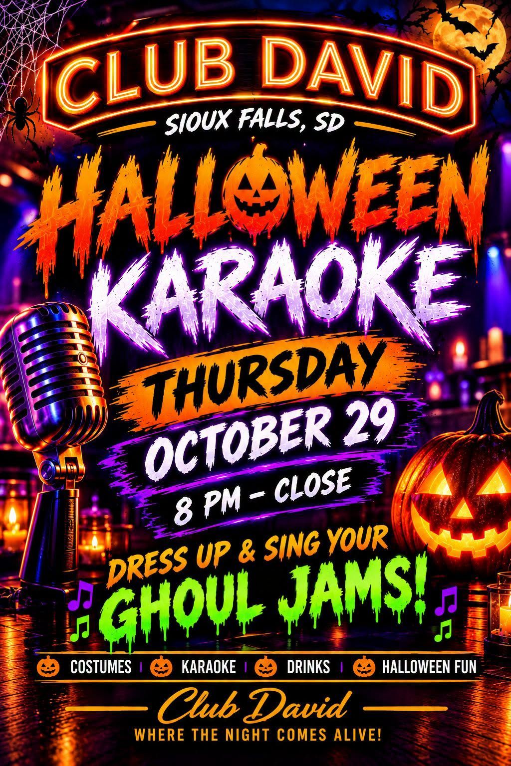Halloween Karaoke at Club David