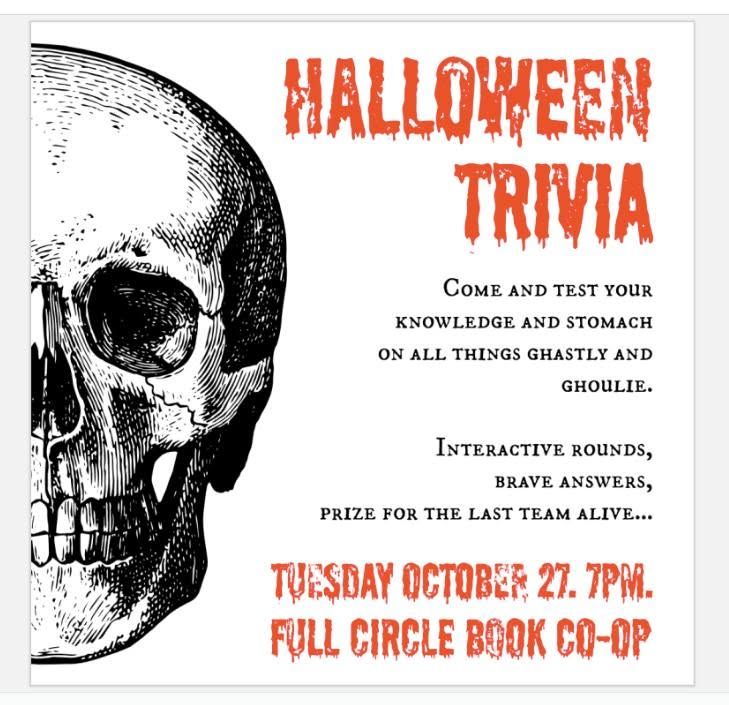 Halloween Trivia at Full Circle Book Co-op