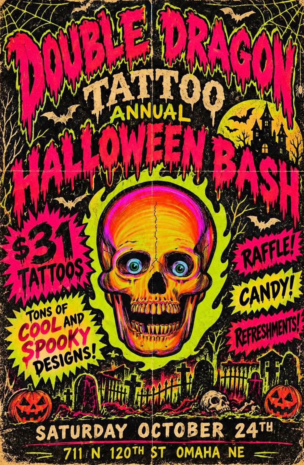 Double Dragon Tattoo Halloween Bash