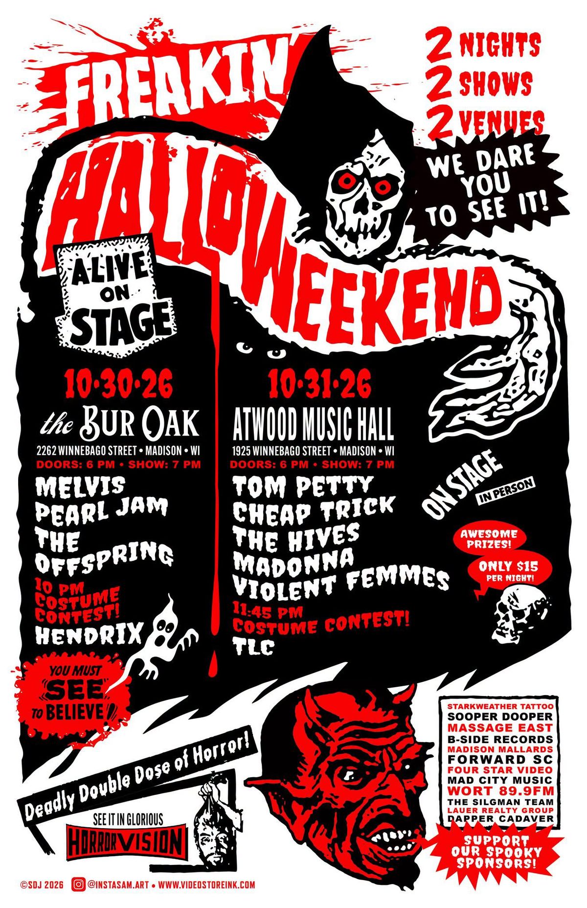 Freakin' Halloweekend Night 2 at Atwood Music Hall