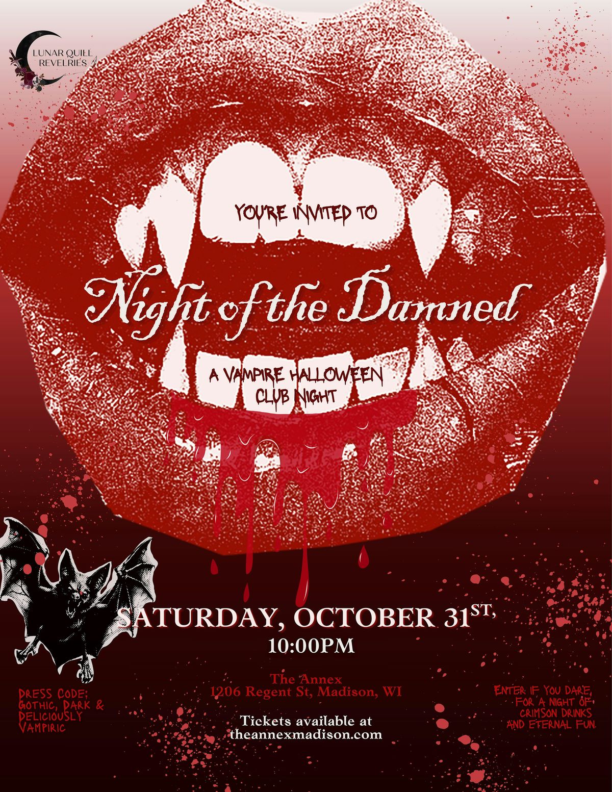 Night of the Damned: A Vampire Halloween Club Night at The Annex
