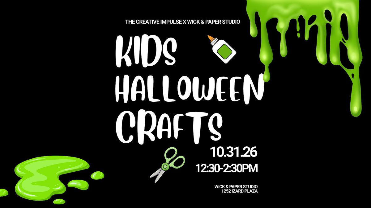 Halloween Kids Craft Workshop at Wick & Paper Studio