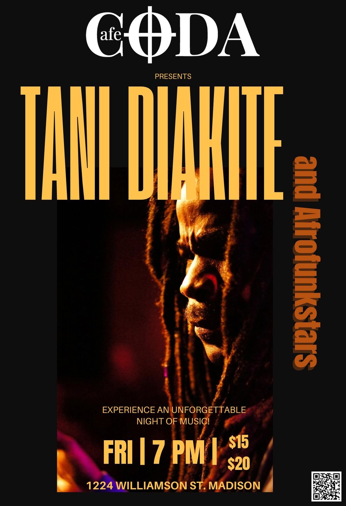 Tani Diakite & the Afrofunkstars at Cafe CODA (Last Friday)