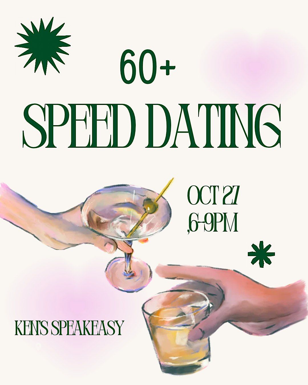 Date Me DSM Speed Dating (60+) at Ken's Speakeasy