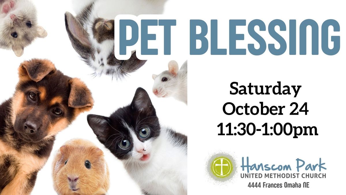 Pet Blessing + Trunk or Treat at Hanscom Park United Methodist
