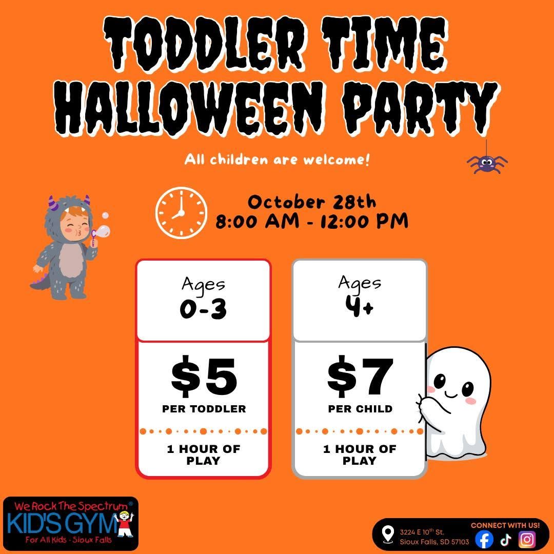 Toddler Time Halloween Party at We Rock The Spectrum Sioux Falls