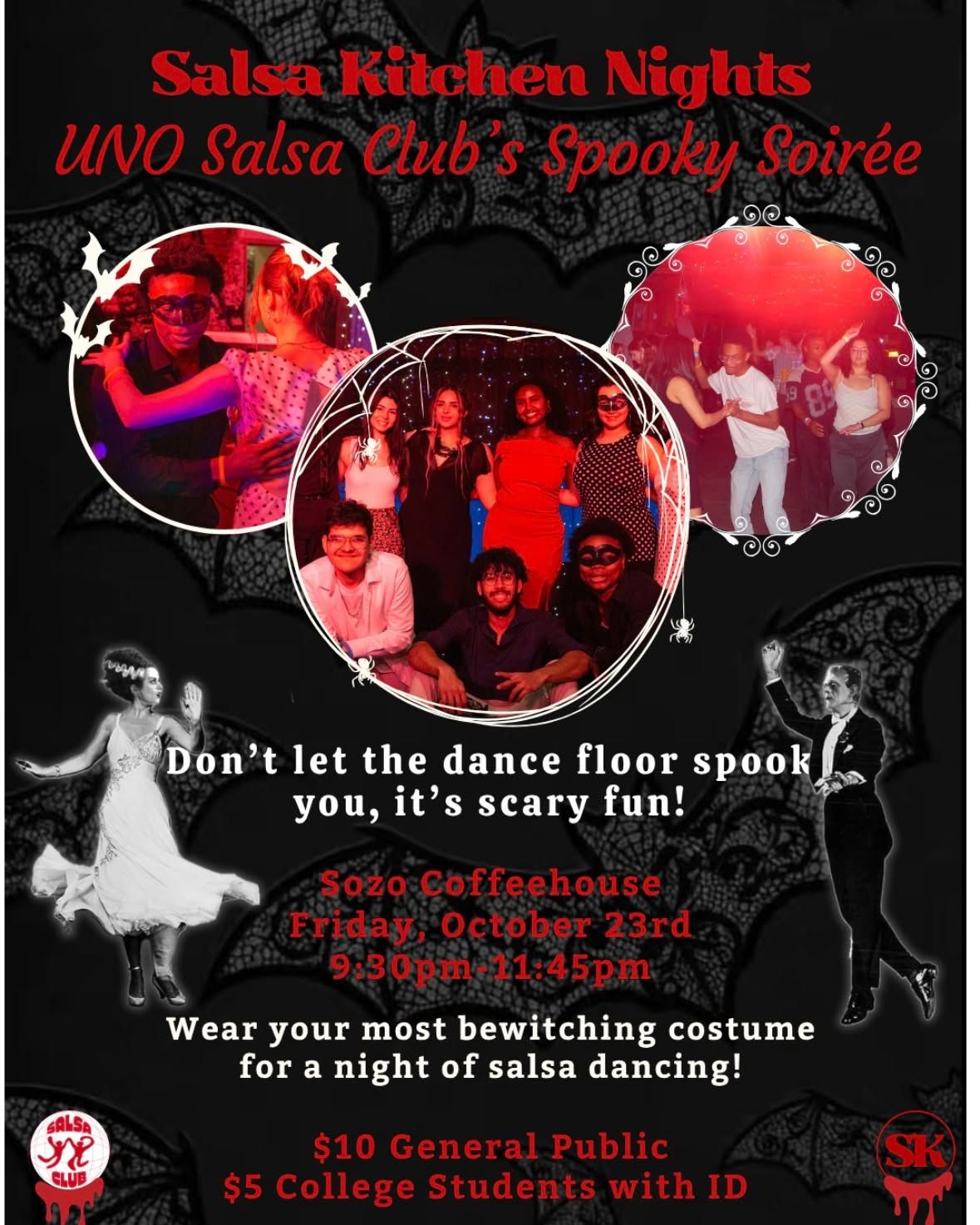 UNO Salsa Club's Spooky Soirée at Sozo Coffeehouse