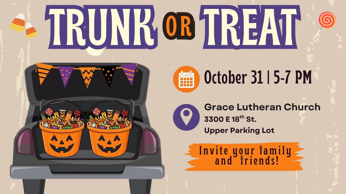 Grace Lutheran Trunk or Treat (Halloween night)