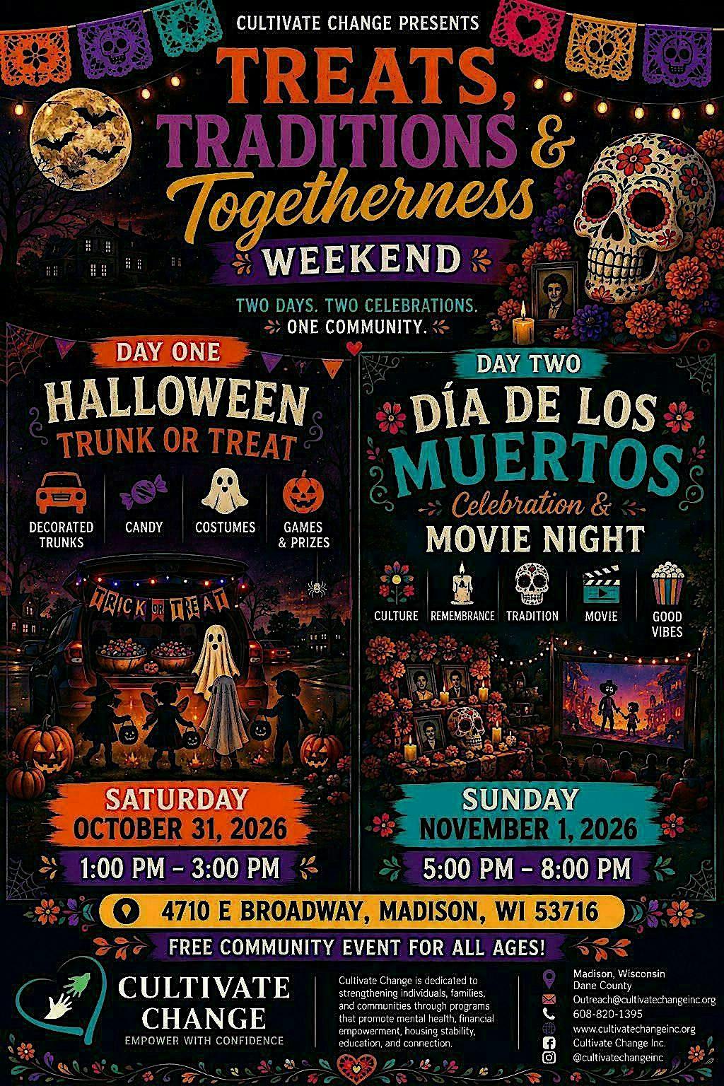 Treats, Traditions & Togetherness: Trunk-or-Treat + Día de los Muertos