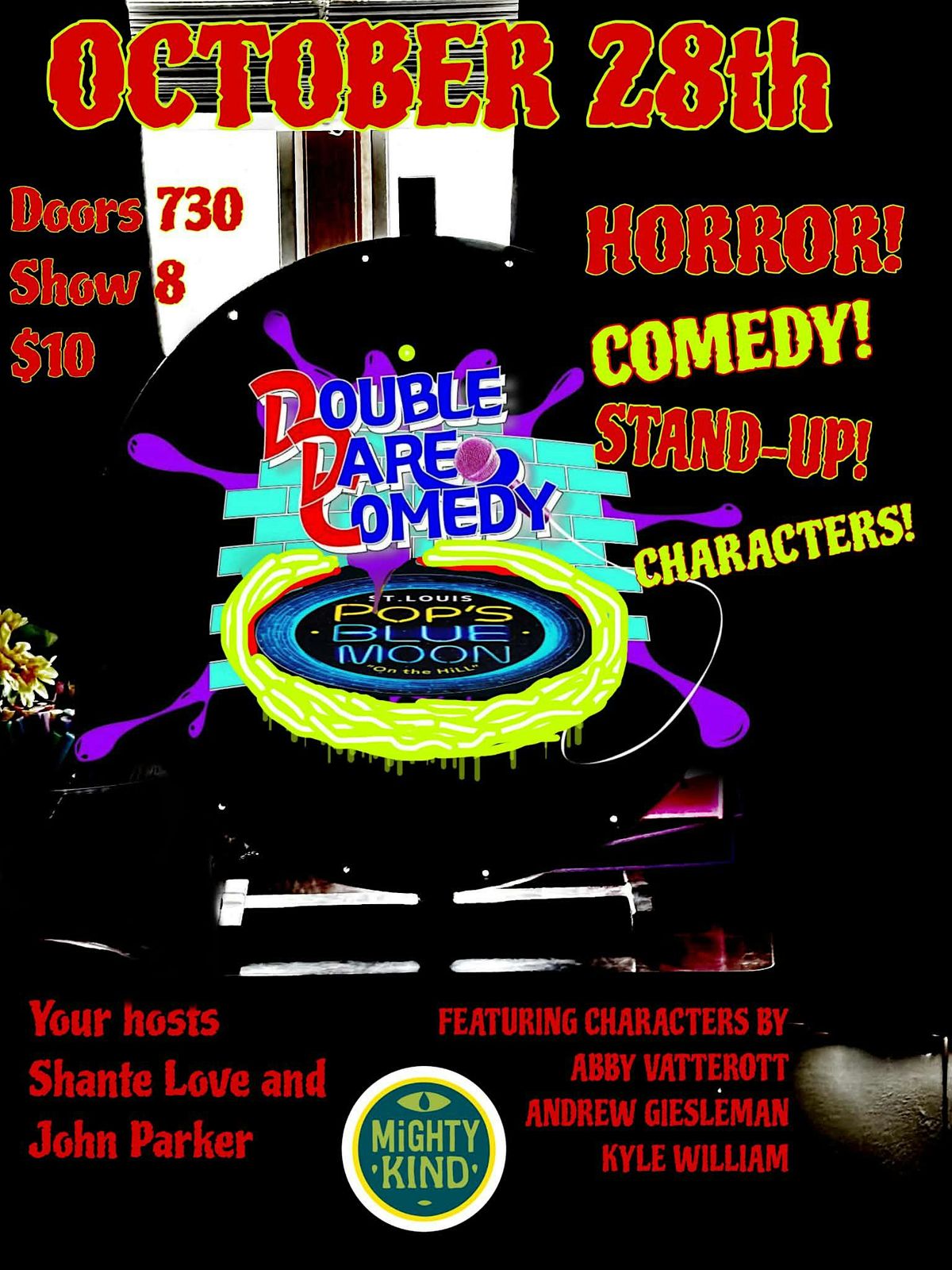 Double Dare Comedy: Spooky Edition at Pop's Blue Moon