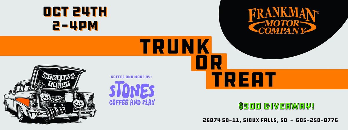 Trunk or Treat at Frankman Motor Company (classic cars + candy)