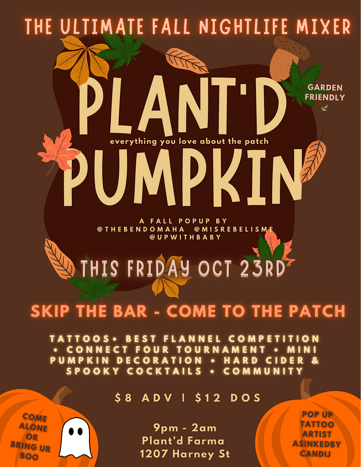 Plant'd Pumpkin: Fall Nightlife Mixer at Plantd Farma