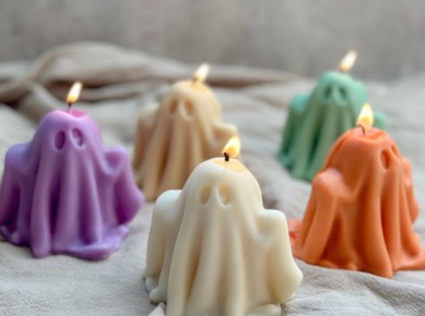 Image of five ghost candles